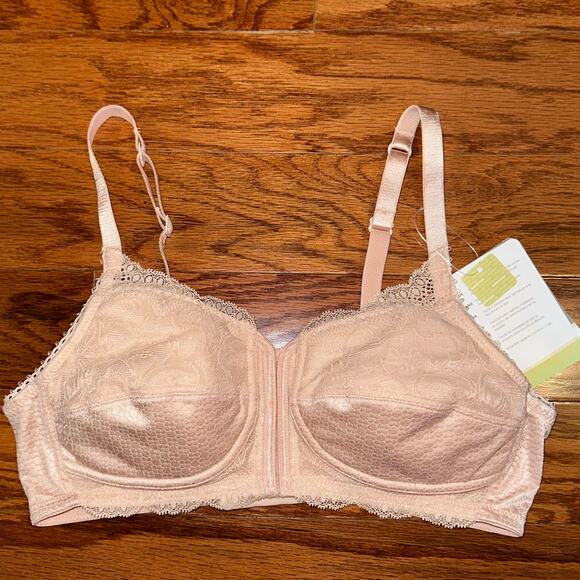 NWT Amoena Ellen Wirefree Masectomy Front Closure Bra Size 32A - Picture 3 of 16